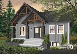 Decouvrez Le Plan 6102 Nordika Qui Vous Plaira Pour Ses 1 2 3 Chambres Et Son Style Moderne Rustique Ranch Style House Plans Modern Style House Plans Rustic House Plans