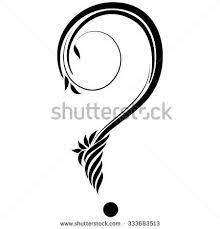 Exclamation Point Figure Decoration The Graphic Symbol Alphabet Forest Style Tattoo Question Mark Question Mark Tattoo Symbols Tattoos