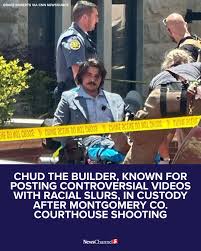 Dalton Eatherly, also known as 'Chud the Builder,' is in custody after a  shooting Wednesday afternoon outside the Montgomery County Courthouse. Days  earlier, Eatherly was arrested in Nashville after allegedly being kicked