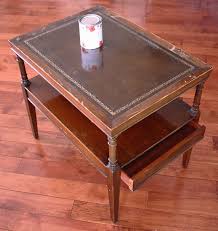 A Chic New Look With Country Chic Paint Leather Top Coffee Table Leather Coffee Table Leather Top Desk
