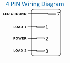 12 volt toggle switch wiring diagrams. Amazon Com 4 Pin Marine Grade On Off On Open Close In Out Momentary Rocker Switch With Blue Led Light And Etched Arrow Symbols Dc 12v 20a 24v 10a From U S Solid Industrial Scientific