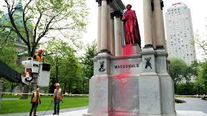 Could there have been a canada without sir john a.? Vandals Spray Paint Statue Of Sir John A Macdonald In Montreal Ctv News
