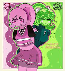 Minus Monika and Monika Slime 💚 | Anime, Art