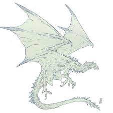 Here is something cool that i think a lot of you dragon lovers will enjoy. This Wip Is Inspired By God Of War Dragon Concept Arts It S So Hard To Draw Like This V Artistoninstagram Procre War Dragons Art Dragon Art