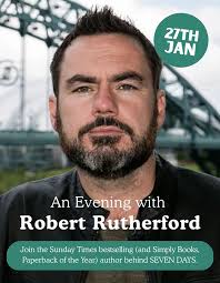 Join the Sunday Times bestselling (and Simply Books, Paperback of the Year)  author behind SEVEN DAYS. In conversation with Simply Books owner, Karen,  you'll discover how Robert writes his page-turning crime fiction
