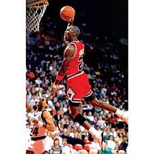 Michael jordan hangs in the air, arm cocked back, lips pursed in determination moments before blowing the roof off the chicago stadium in the 1988 dunk contest. Michael Jordan Famous Foul Line Dunk Sports Poster Print 24x36 Inches Walmart Com Walmart Com