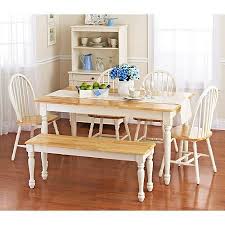 Better Homes And Gardens Autumn Lane 6 Piece Dining Set White And Natural Walmart Com White Dining Room Sets Dining Table Chairs Traditional Dining Tables