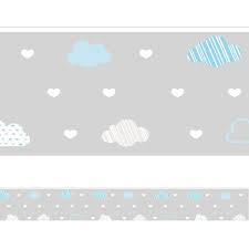 Faixa Decorativa Infantil Nuvens 02 9m2 com uma pegada montessoriana. faixa decorativa infantil nuvens 02