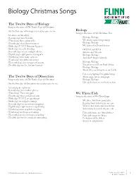 Biology Christmas Songs Christmas Science Activities Biology Activity Christmas Science