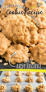 We Love These Old Fashioned Peanut Butter No Bake Cookies Rich Creamy Peanut Butter Is Mixed With Vanilla B Peanut Butter No Bake Food Peanut Butter Recipes