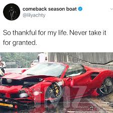 Best ceo and manager of all time. Who S Making Noise On Twitter Lilyachty Crashed His 300 000 Ferrari 488 On Tuesday On Route 400 Freeway In Atlanta He Hydroplaned And Lost Control Before Hitting A Crash Barrier And Escaped With
