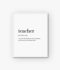 Teacher Definition Print Teacher Dictionary Print Word Etsy Word Definitions Teacher Definition Happy Monday Quotes