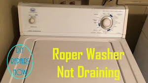 Do not seal the air gap around the drain hose or a siphon will occur. Repair Roper Washer Not Draining Clogged By Pump Part Wp3363394 Model Rax4232kq0 Whirlpool Youtube