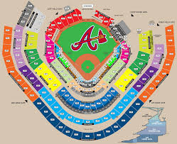 Suntrust Seating Chart Braves Stadium Layout Atlanta Braves
