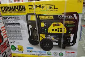 Powerful, reliable, and easy to start and use, it will provide stable power for your home in an emergency power outage to run. Costco Deal Champion Dual Fuel Portable Generator