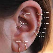 Rook Hoop Earring Size Daith Daith Jewelry Rook Hoop