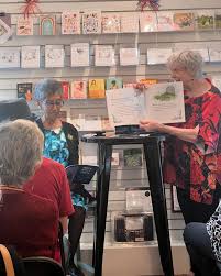 Retired Professor of the DEML, Melanie Abrams, read from her new book,  _After, Ever After: A Story for the Long-Lived_ at her recent book launch  party