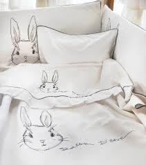 Bunny in White Βρεφικά σεντόνια με μαξιλαροθήκη - The Nest