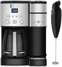 Cuisinart 12 cup programmable coffee maker stainless steel thermal carafe. Amazon Com Cuisinart 12 Cup Coffee Maker And Single Serve Brewer Stainless Steel Ss 15 Bundle With Deco Gear Milk Frother Handheld Electric Foam Maker For Coffee Latte Cappuccino Kitchen Dining