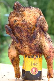 Chicken is done when it reaches 165f in the thickest section away from the bone. Beer Can Chicken On The Grill Three Many Cooks