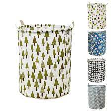 Kids Mandi Printed Canvas Round Laundry Bag Foldable Laundry Basket Collapsible Storage Baskets For Toys Clothes Style 17 1 Amazon In Home Kitchen