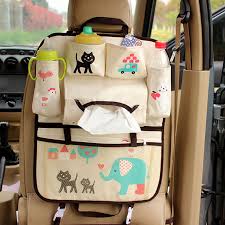 New Cartoon Car Seat Back Organizer Car Seat Aksesoris Mobil Mobil