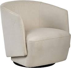 Amazon Com Rivet Coen Contemporary Modern Upholstered Accent Swivel Chair 30 W Cream Home Kitchen In 2020 Swivel Chair Accent Chairs For Living Room Upholster