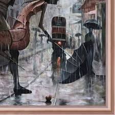 Overstock Art Life Is a Dance in the Rain Instrumental Reproduction by Adrian  Borda