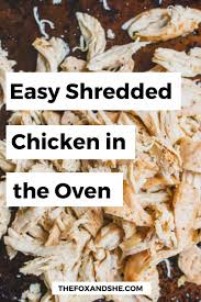 Easy Shredded Chicken Recipe The Fox She Healthy Food Blogger In 2020 Easy Shredded Chicken Chicken Recipes Food