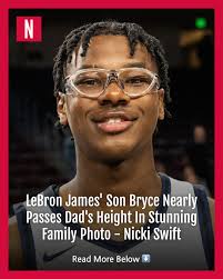 LeBron James was a proud papa with his youngest son, Bryce James, already  almost towering above the celebrated basketball player in new pics of them.