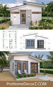 It is simple to build and very functional. Small House 6x8 Shed Roof Full Plans 48sq M Two Story House Design Modern House Plans Small House Layout