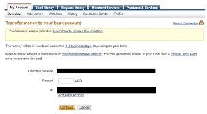 What are the daily or monthly transfer limits from paypal to my checking account? How To Withdraw Money From Limited Paypal Account Techwalls