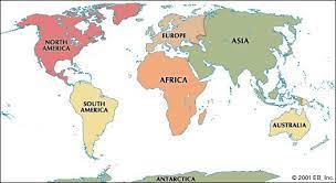 World Map With Continents Name Free Printable Maps: Printable Map Of The 7 Continents | Continents, World  Map Continents, 7 Continents