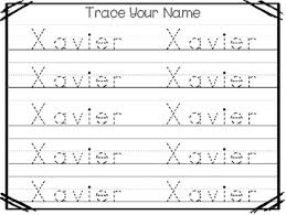 20 No Prep Xavier Name Tracing And Activities Non Editable Preschool Kdg Handw