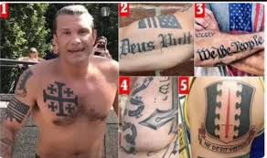 A REMINDER: Pete Hegseth was kicked out of the National Guard in 2021…..  FOR WHITE SUPREMACY TATTOOS. Flagged by fellow soldiers as a possible  “insider extremist threat” his superiors decided ￼his tattoos