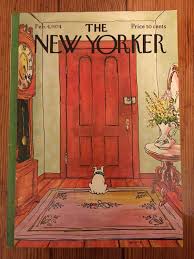 The New Yorker Magazine Cover By George Booth Retro Wall Art Print Vintage Magazine Ad Crazy Cat Person O New Yorker Covers The New Yorker Magazine Cover