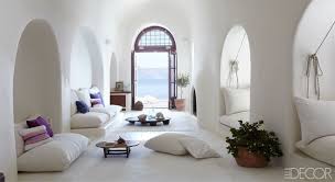 Santorini Greece Cave House Interior Design Elle Decor Home House Interior Home And Living