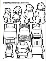 Goldilocks Cutout Bear Coloring Pages Goldilocks And The Three Bears Bears Preschool