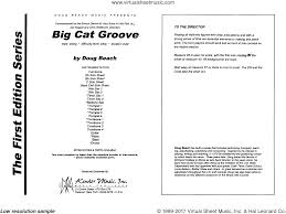 Beach Big Cat Groove Sheet Music Complete Collection For Jazz Band