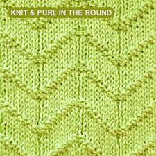 Little shell mock honeycomb open twisted rib plaited basket stitch puff rib. Chevron Knitting In The Round Knit Purl Stitches