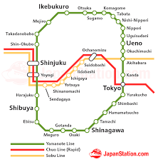 The course of the line and station locations. Jr Chuo Sobu Line For Takao Mitaka Nakano Akihabara Ryogoku Tokyo Shinjuku Station