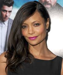Thandie Newton Long Straight Dark Brunette Hairstyle