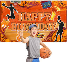 Sports party supplies tableware set 24 9 plates 24 7 plate 24 9 oz. Basketball Happy Birthday Backdrop Basketball Themed Photography Background Sports Theme Birthday Party Decorations Basketball Court Stars Photo Booth Props Toys Games Party Supplies Kiririgardenhotel Com