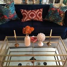 My Living Room West Elm Rochester Sofa Terrace Coffee Table Candleholders Vase Enamal Box Pottery Barn Pillows Blue Room Living Room Blue Velvet Sofa