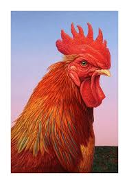 Big Red Rooster Poster By James W Johnson Rooster Painting Rooster Art Rooster