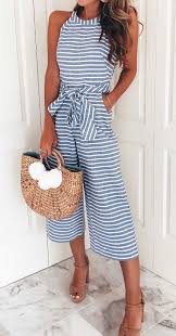 Black And White Striped Jumpsuit Outfit Stripes Jumpsuit Fashion Cute Summer Outfits Casual Jumpsuit