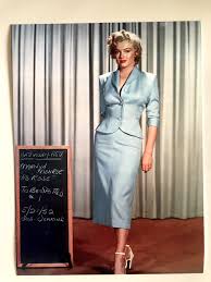 Marilyn Monroe Niagara Blue Suit Wardrobe Test Photo 6x8 in Rose Loomis |  eBay UK
