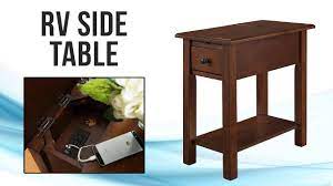 An end table or server comes in handy when you're eating meals or need a hard surface of some kind such as while you're playing a game or when your kids want room for. Rv Side Table Recpro Youtube