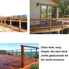 Distributors of fine stair parts for over 15 years. Buy Steel Dn Mate 40 Packs T316 Stainless Steel Right Left Handed Thread Swage Lag Screws For Wood Post Of 1 8 Cable Railing Kit Deck Railing Hardware Stair Deck Railing Diy Wood Baluster Kit With Wrench Online