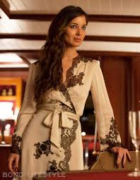 Berenice marlohe (skyfall) and keir dullea (2001: Carine Gilson Satin Silk Robe Bond Lifestyle